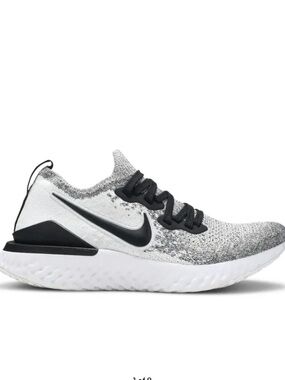 Nike React Flyknit Running Shoe - Oreo Black & White